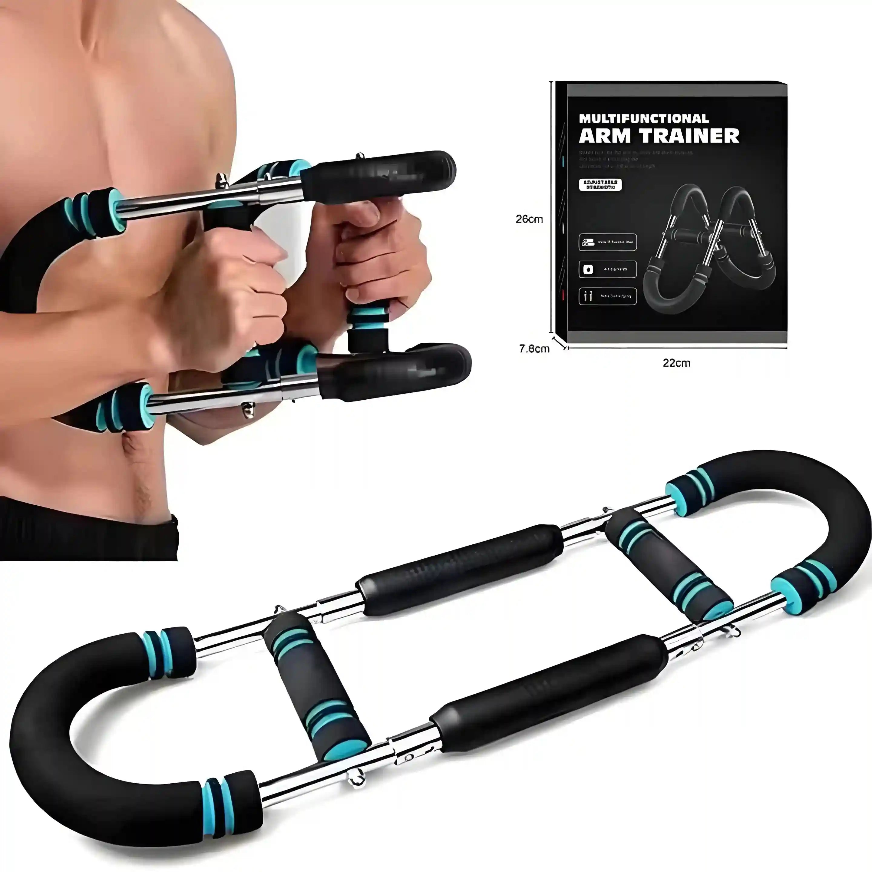 Resistance Bands Set - Durable Professional Home Gym Training Gear Arm exerciser L Tidesmit