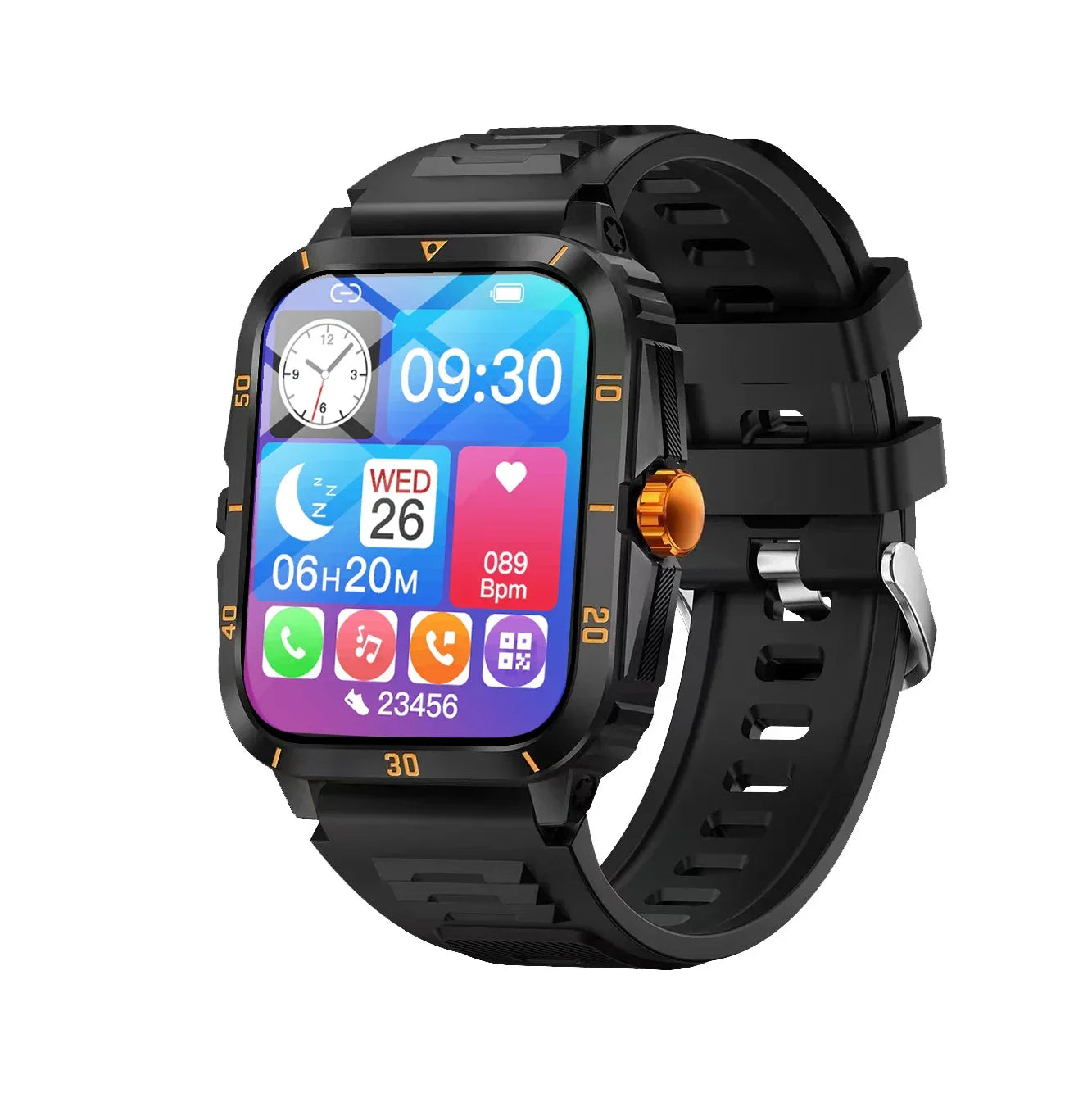 Smartwatch H23 with Bluetooth Calling, GPS, and Fitness Tracker - Black My Store