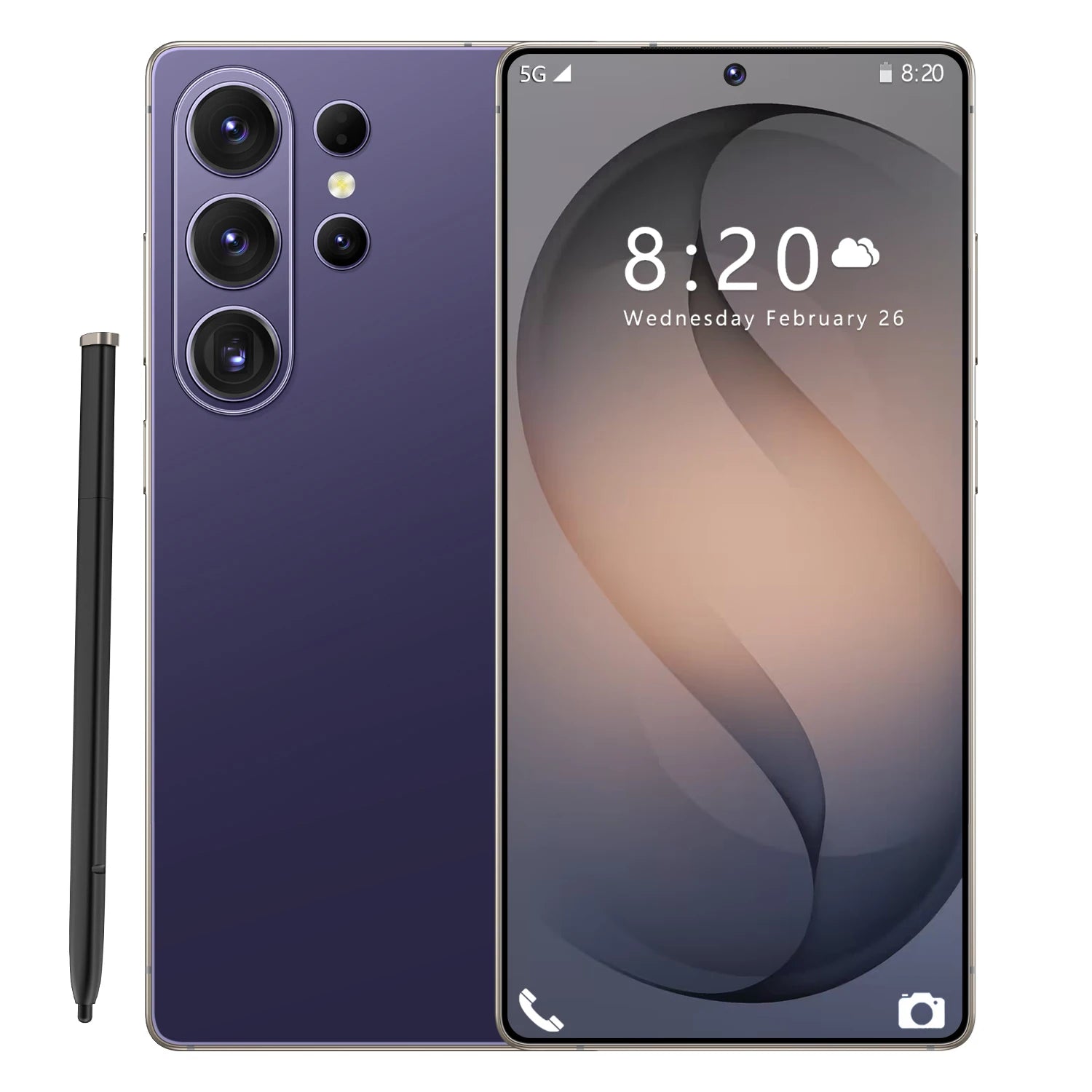 S26 Ultra 5G Smartphone with 7.3 inch HD display, 16GB RAM, 1TB storage, and 108MP camera, gallery view 11