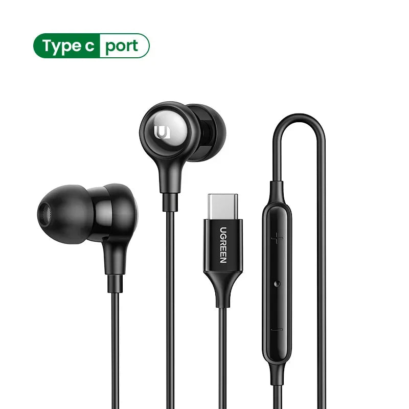 Wired Earbuds With Noise Cancelling Microphone by Tidesmit Type C earphones Tidesmit