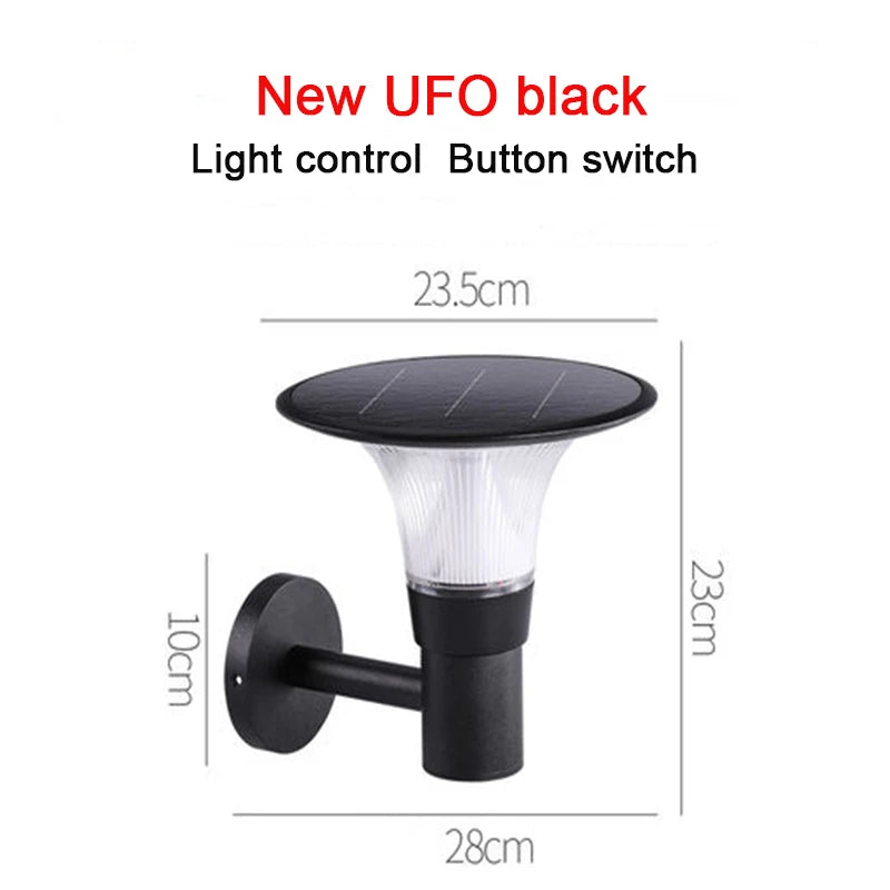 Solar Garden Decoration Outdoor LED Wall Light Street Outdoor Solar Panel Waterproof Sunlight Wall Lamps Solar Spotlights