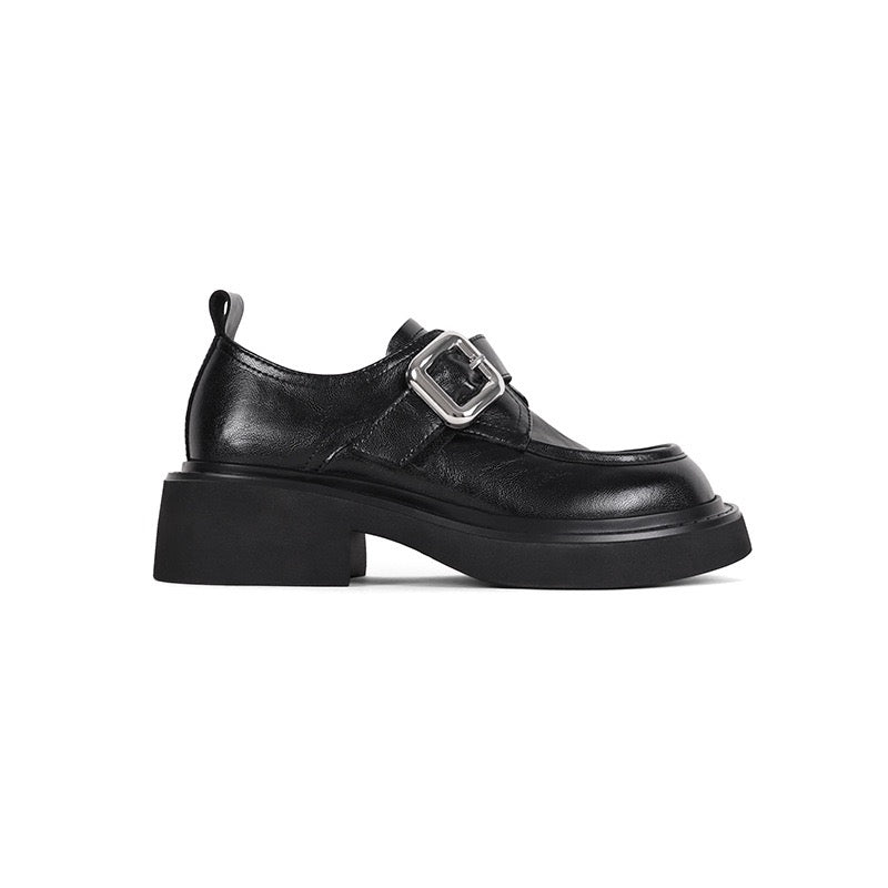 Flagship product: Luxurious quality women platform heels with a 7cm height increase, loafers, women's leather shoes single shoes