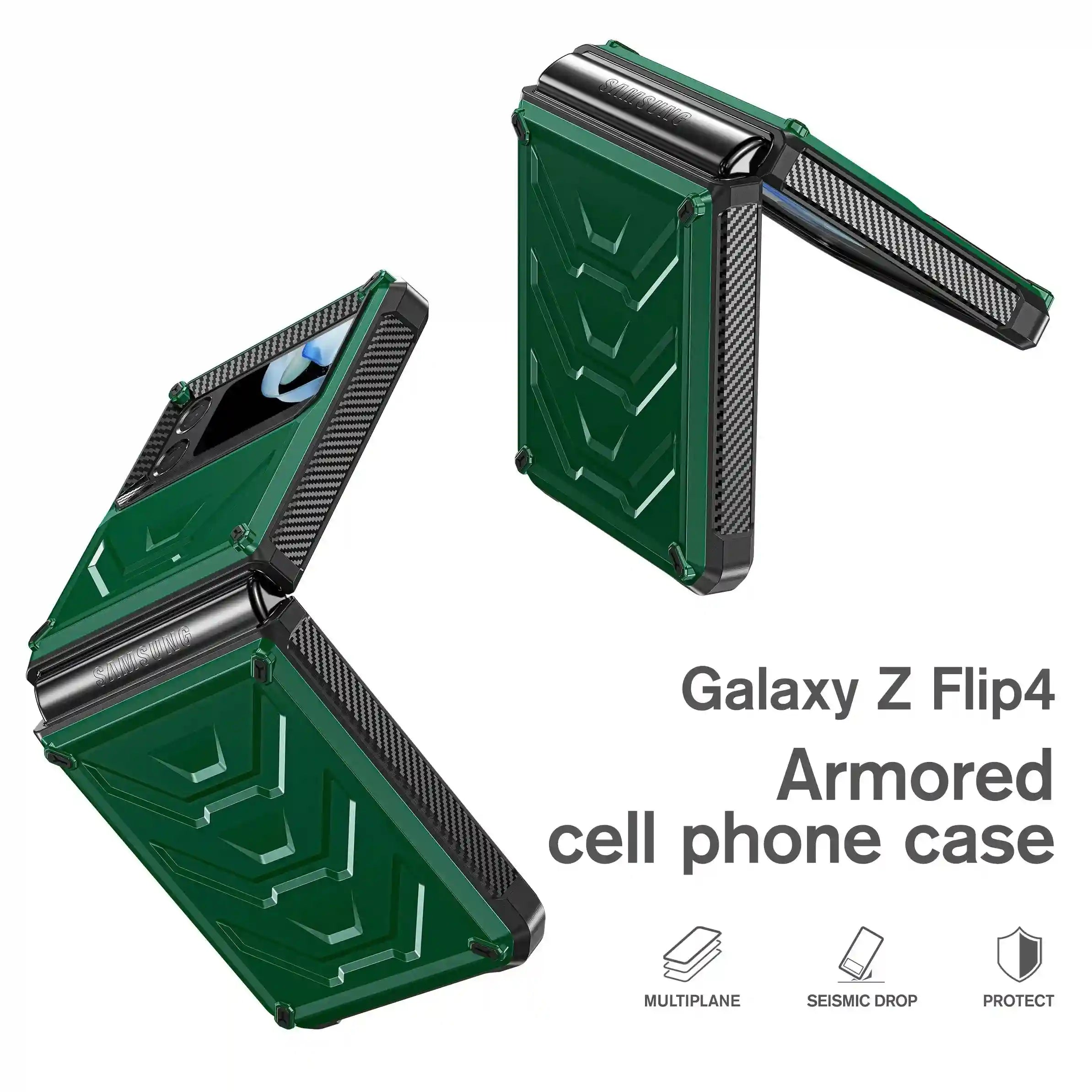 Galaxy Z Flip 4 Screen Protector Case - Shockproof Slim PC Cover Tidesmit