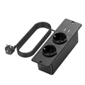 Recessed Power Strip for Desk – Dual USB-C Fast Charging & EU Socket 2*USB-A+2*Socket 1 EU Tidesmit