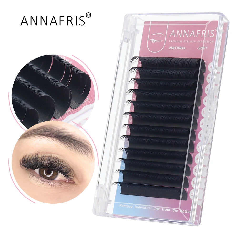 GLAMLASH L/LU/M W Shape Eyelash Extension 3D Premade Volume Fan Lashes W Style YY Lashes Faux Mink Volume Lashes Natural