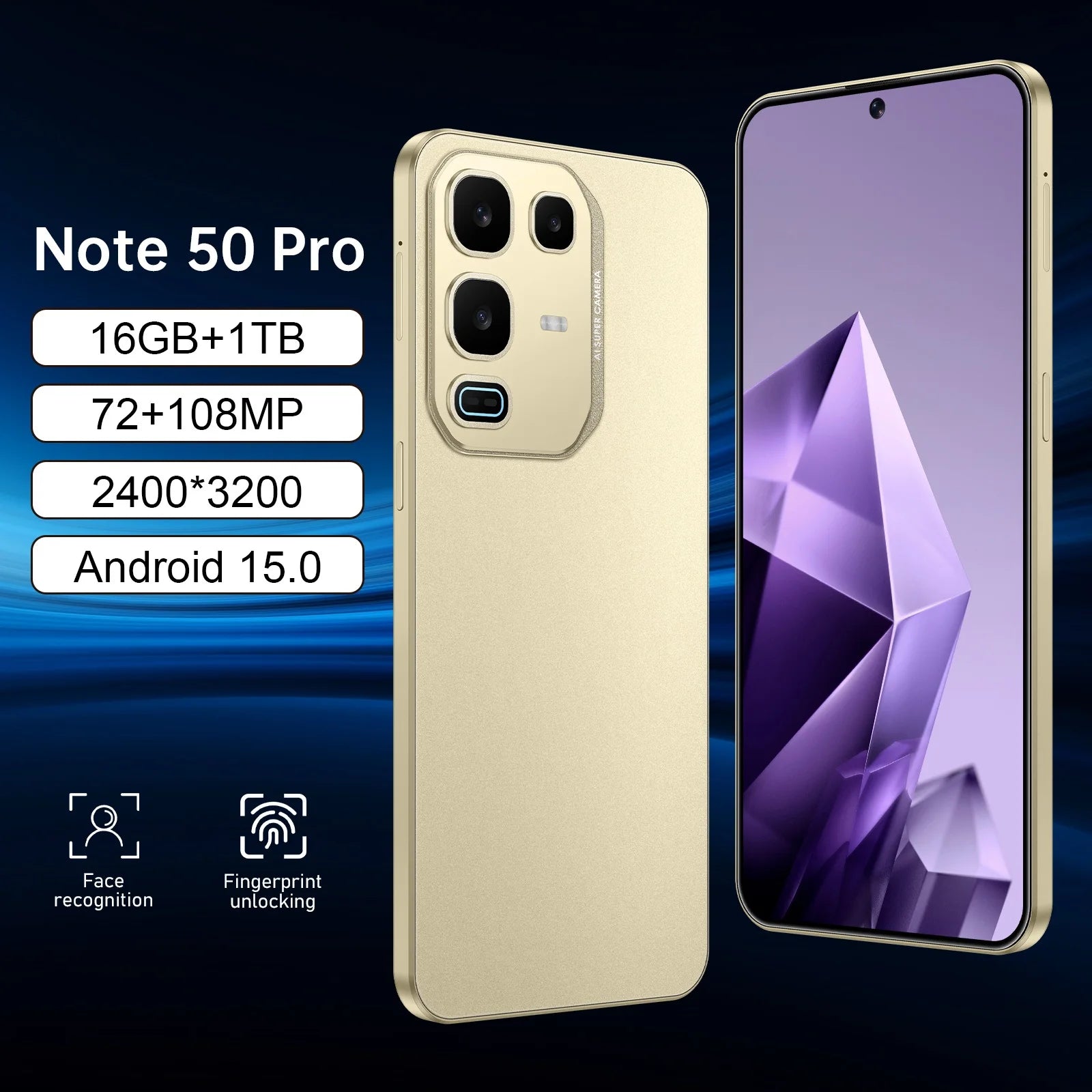 Close-up of Tidesmit Note 50 Pro 5G side profile showing sleek frame buttons and USB-C port design details.
