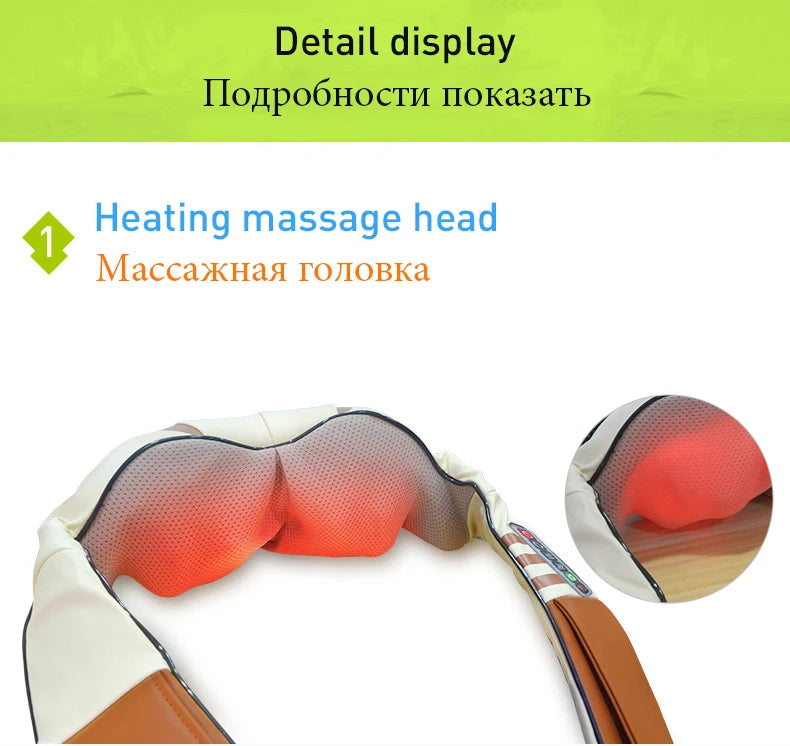 Neck and Shoulder Massager with 16 Heating Nodes - Tidesmit EU Relaxation Treatment Tidesmit