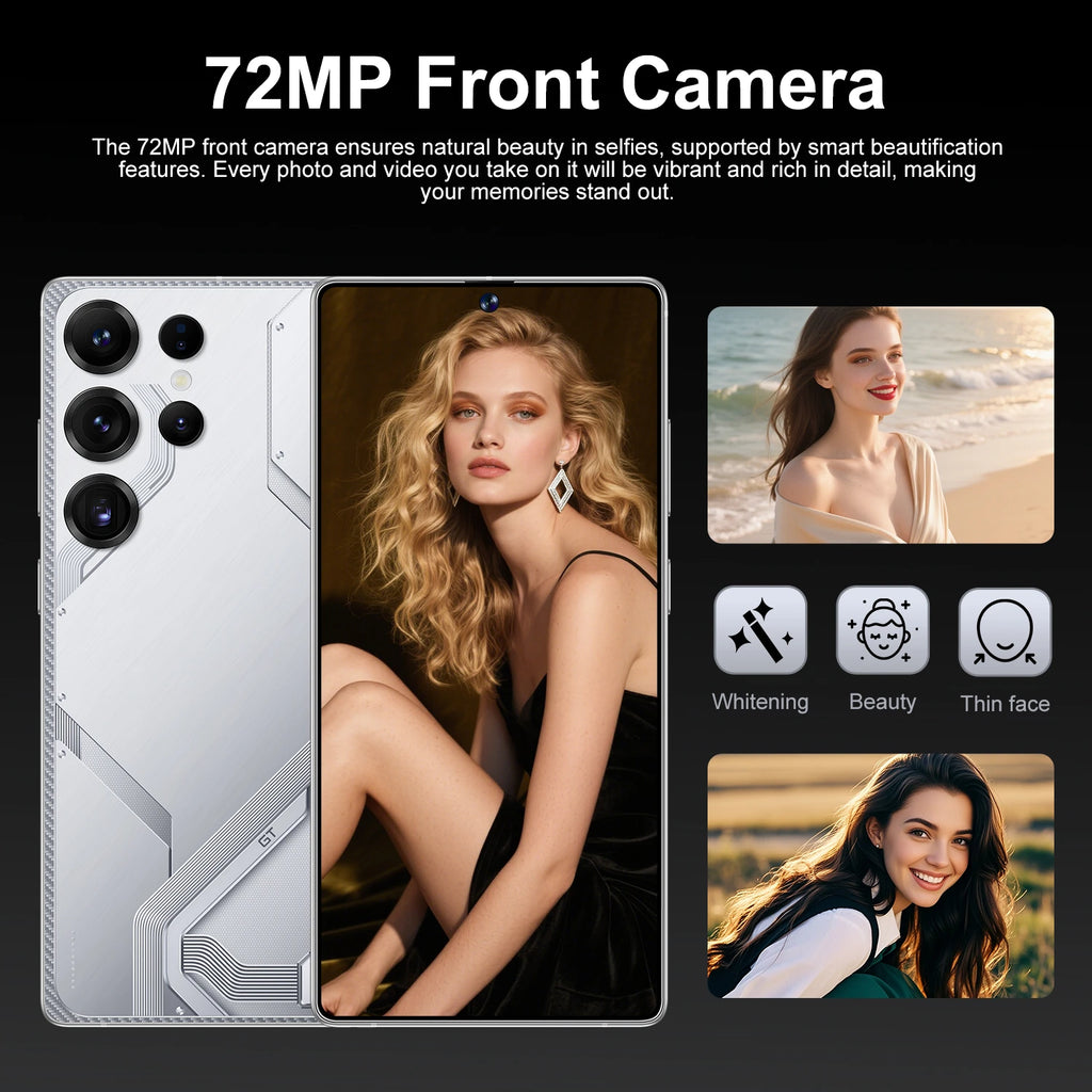 S26 Ultra 5G Android Smartphone 12GB RAM 512GB ROM 7.3 Inch HD Screen Dual SIM Unlocked Global Version Stylus LTE Connectivity