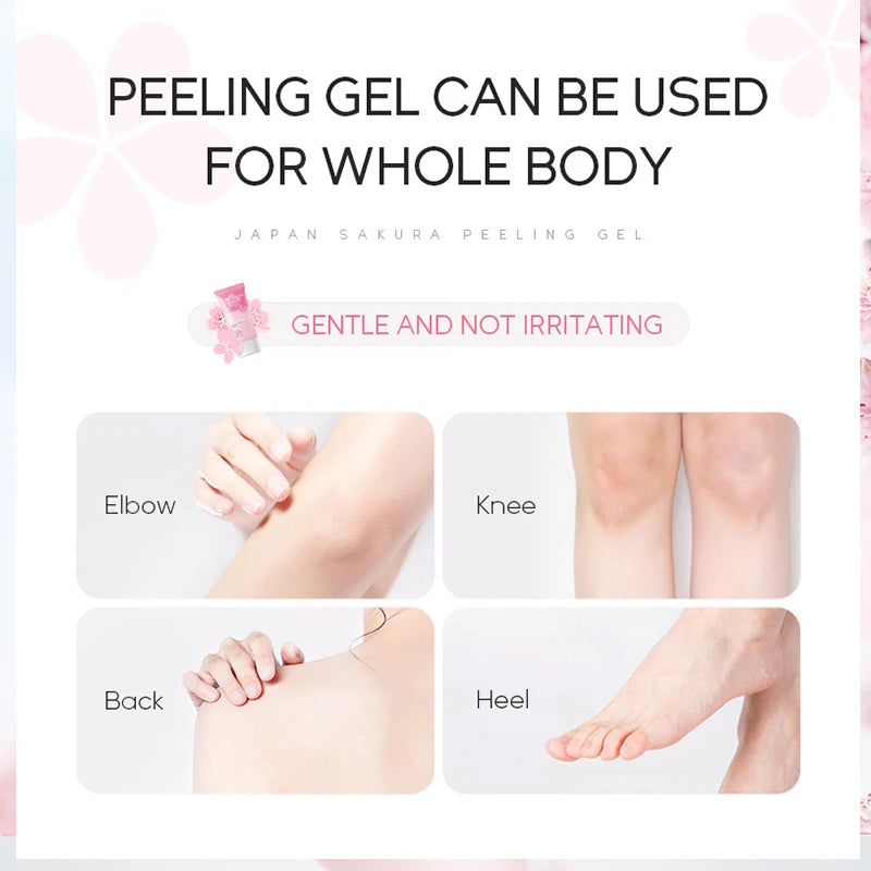 Sakura Exfoliating Face Scrub Gel - Deep Pore Cleanser for Smooth Skin Scrubs Treatments Tidesmit