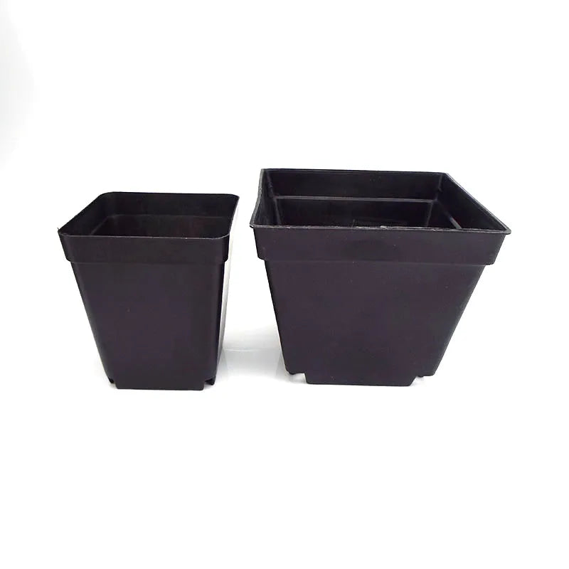 Avilable Thicken Mini Flower Pots Planters Plastic Creative Small Square Nursery Pot Garden Desk Home Office Decoration B2