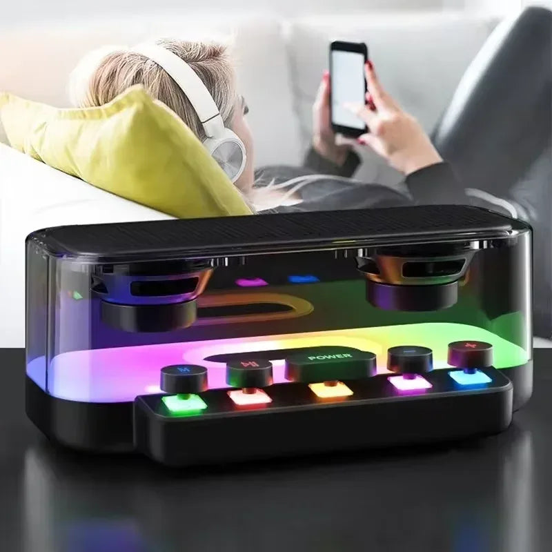 Portable Bluetooth Speaker with RGB Lights – Wireless HIFI Audio 3W My Store