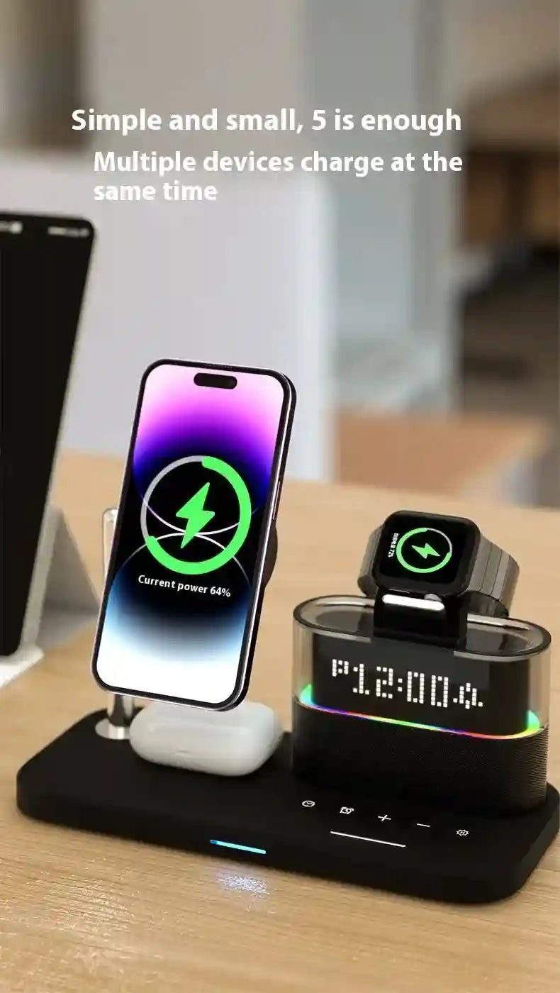 3-in-1 Wireless Charger Station - Qi Certified MagSafe Compatible Tidesmit