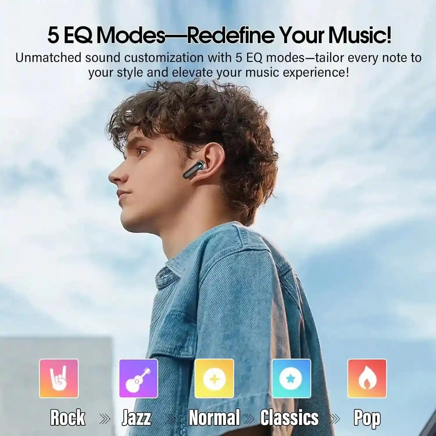 Wireless Earbuds HE-076D with Touch Screen ANC by Tidesmit Tidesmit