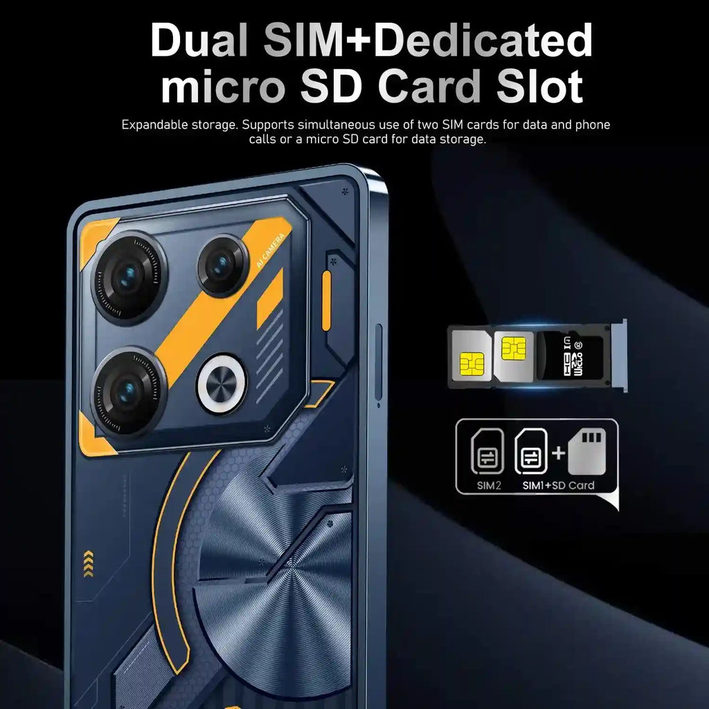 Tidesmit 5G Smartphone 1TB 16GB RAM Unlocked Dual SIM Mobile Tidesmit