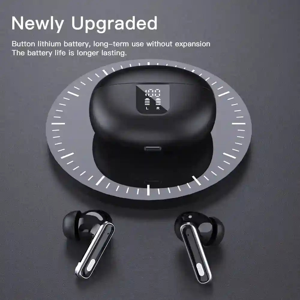 Q10 ANC Wireless Earbuds, HiFi Sound Quality with Transparency Mode, Long Battery Life LED Indicator TWS Earphones Tidesmit