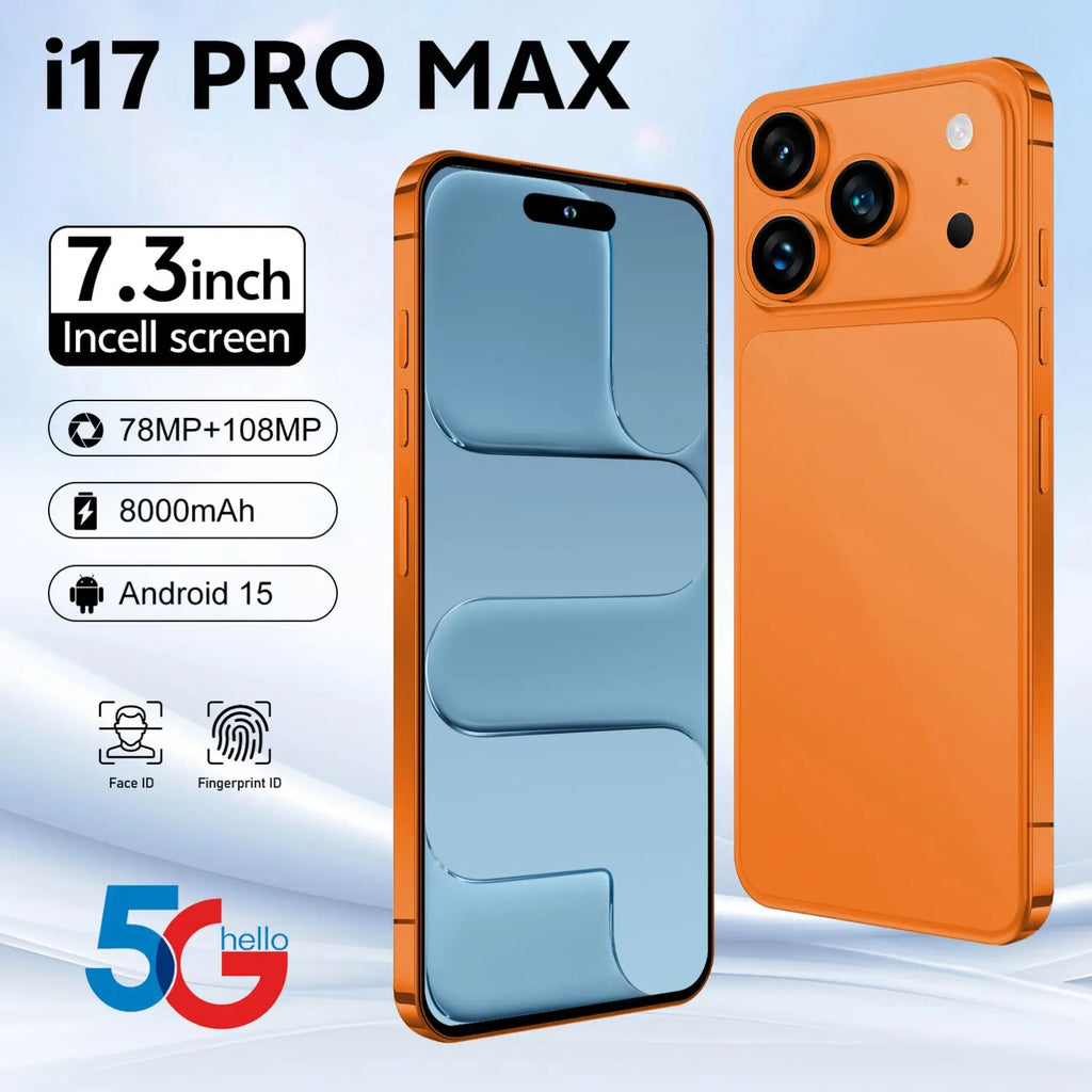 2026 Model 17 Pro Max Custom Edition US Version Global Version Brand New Unopened 5G Smartphone, 16GB RAM 6.9 Inch 256GB/512GB/1