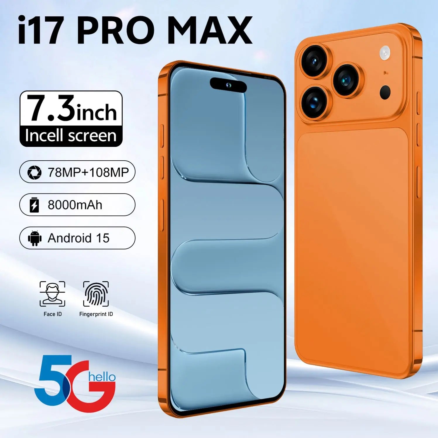 2026 Model 17 Pro Max Custom Edition US Version Global Version Brand New Unopened 5G Smartphone, 16GB RAM 6.9 Inch 256GB/512GB/1