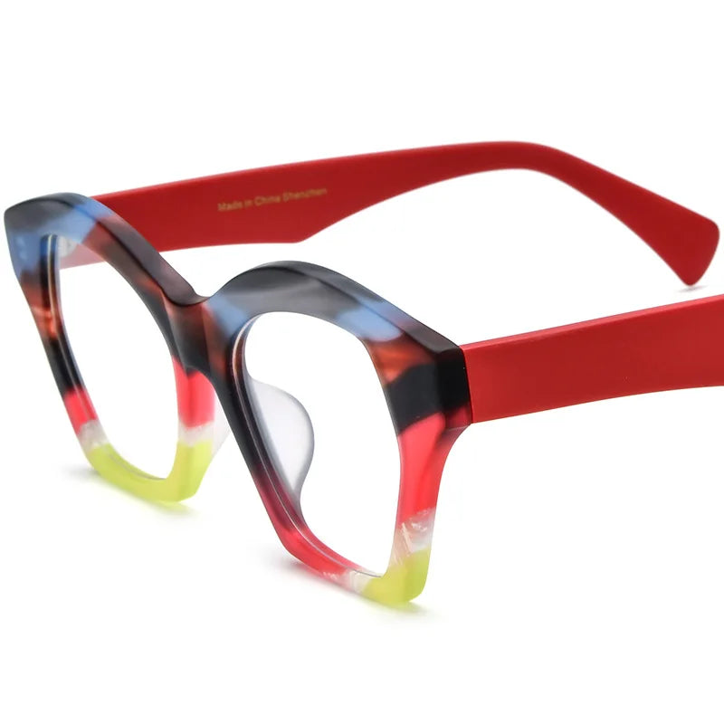 Luxury Lamination Square Acetate Designer Prescription Women Men High Quality Eye Glasses Optical 2025 Newest