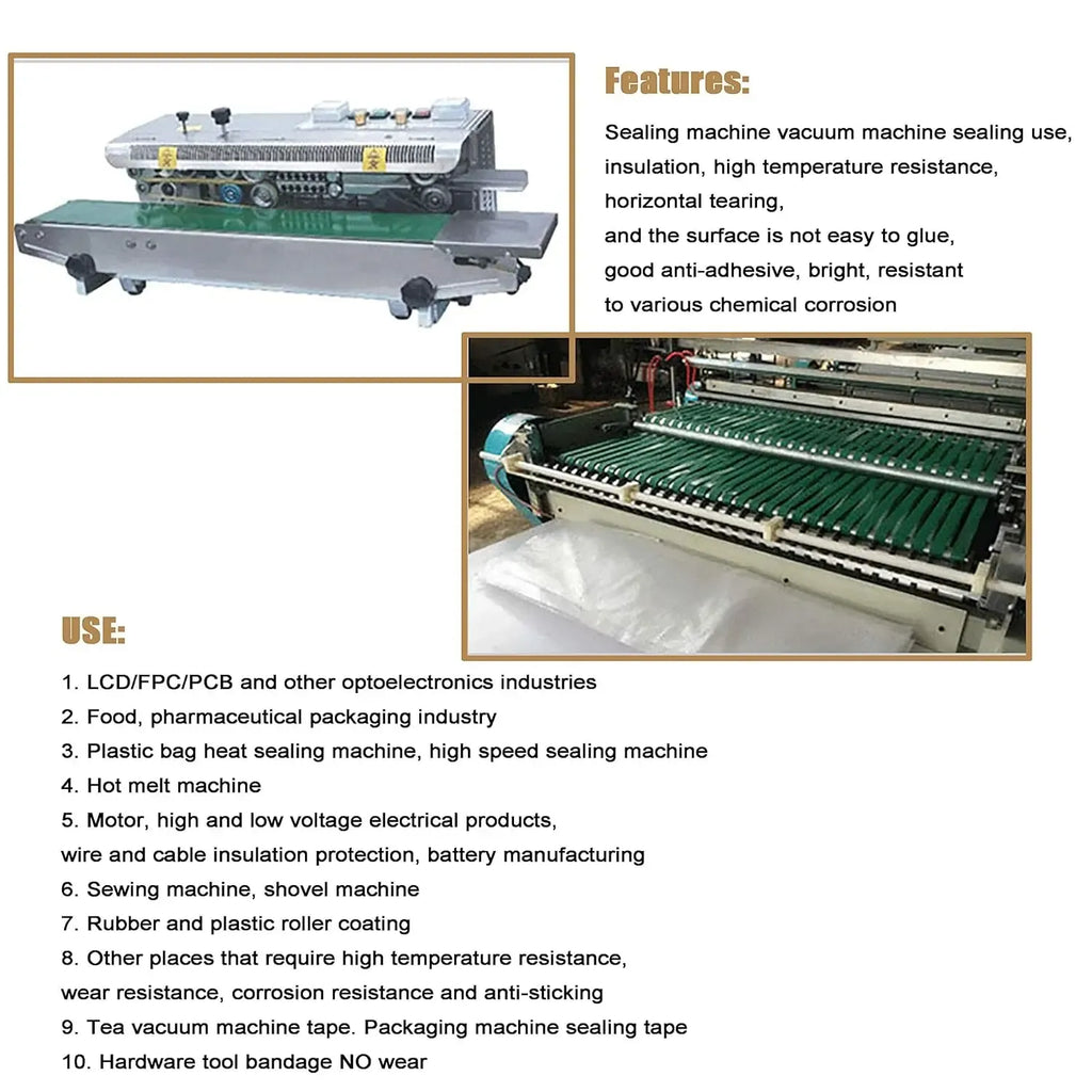 Manual band sealer machine with heater bar and electronic control board