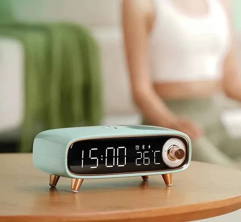 Portable Bluetooth Speaker with Wireless Charger and Alarm Clock My Store
