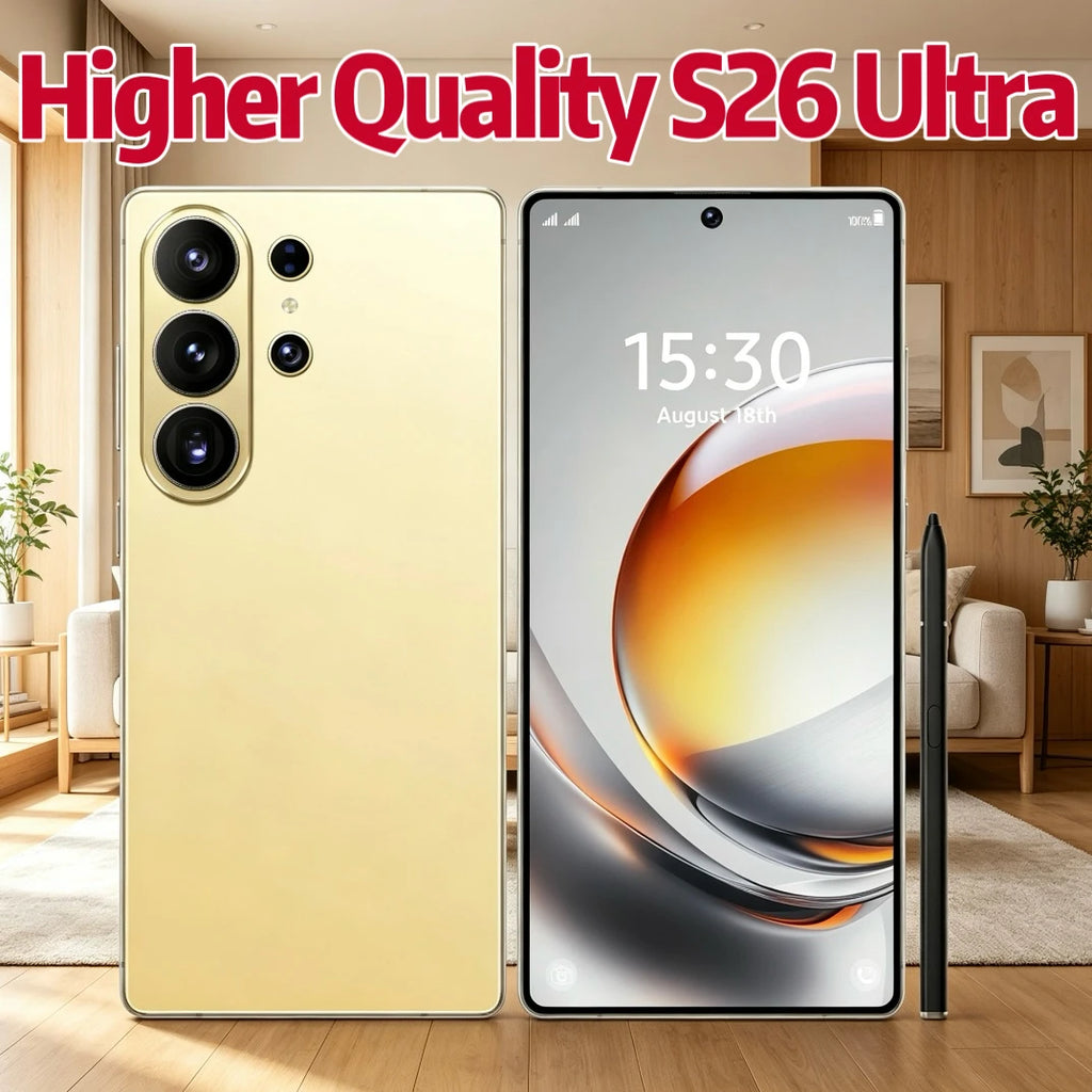 7.7 Inch S26 Ultra 22GB+2TB Dual Sim 5G Mobile Phones Global Version Latest Processor Android 15 144Hz S26 Ultra Cell Phones