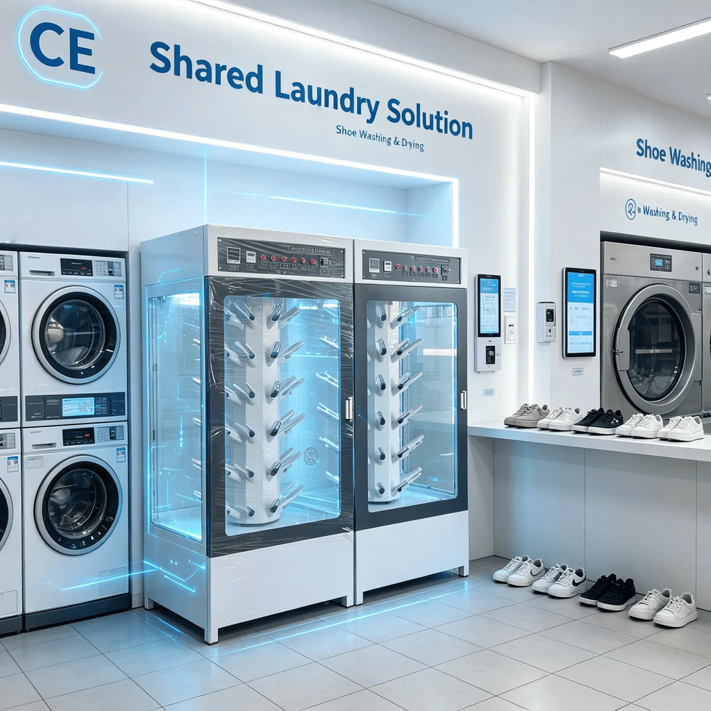Industrial Strength Shoe Washer and Dryer for Commercial Use Coin Operated
