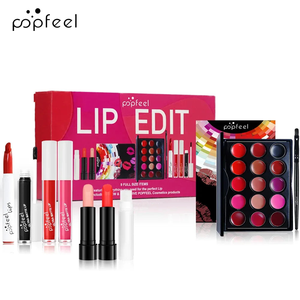 Professional Makeup Kit – All-in-One Salon-Quality Eyeshadow & Lipstick Set Professional Makeup Kits SET006D Tidesmit