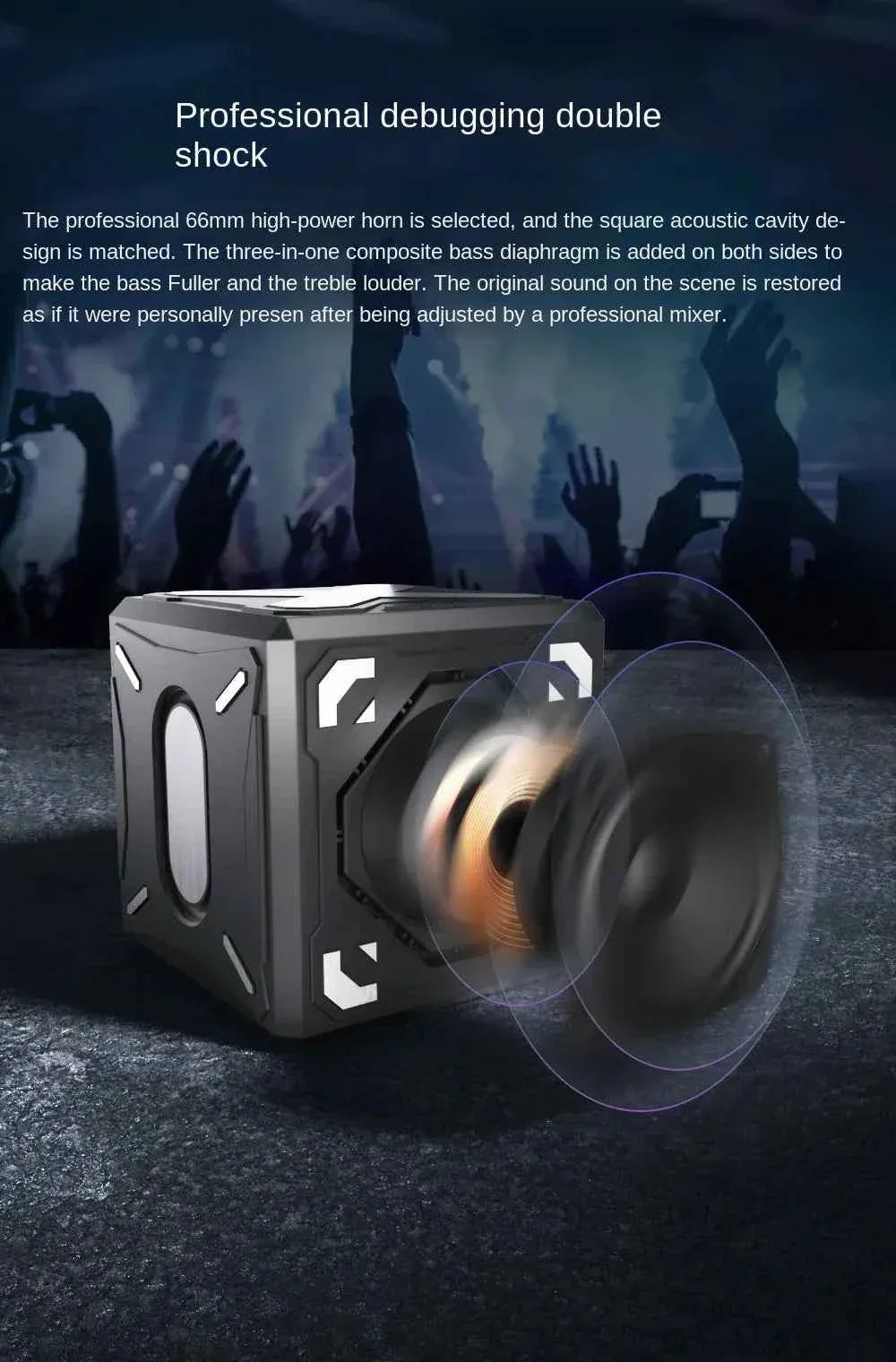 Portable Bluetooth Speaker | Hi-Fi Subwoofer with 360 Sound - Black My Store