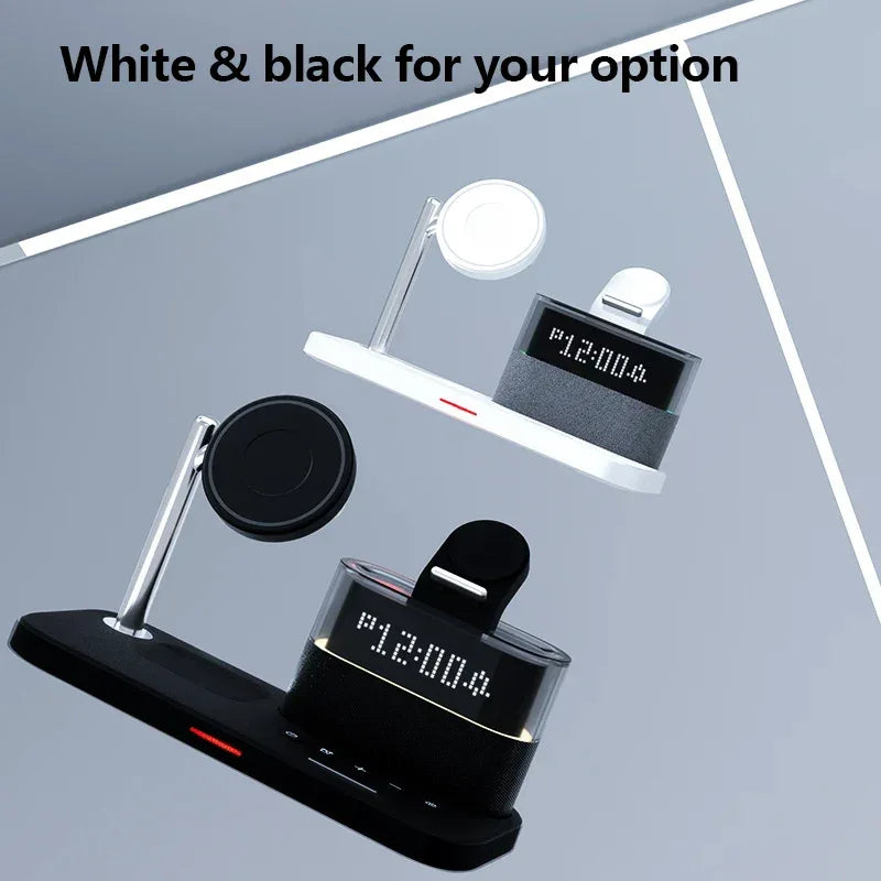 5-in-1 Magnetic Wireless Charger Stand with Fast USB-C PD Power Tidesmit
