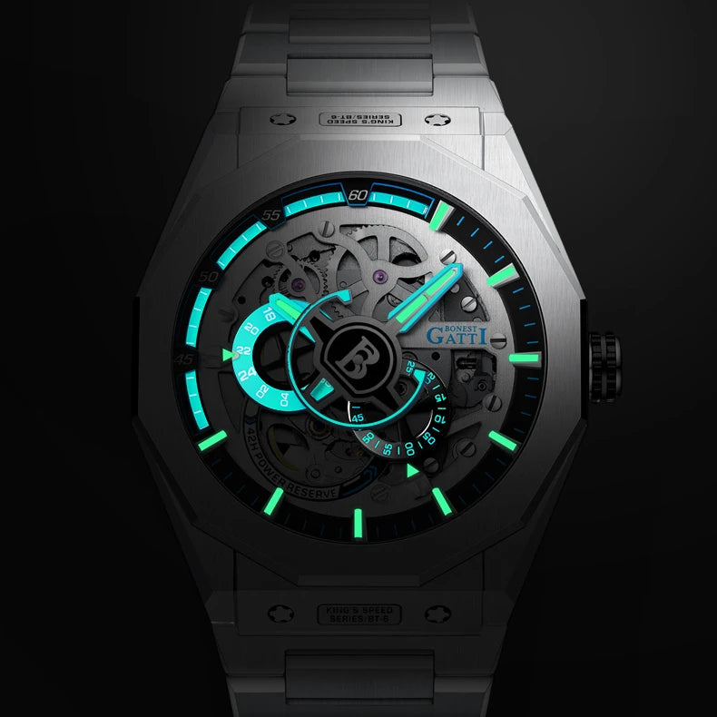 Bonest Gatti Luxury Waterproof Automatic  Oem Brand Hands Wrist Watches Custom Logo Wrist Mens  Watch Highend Watches Men BG7601