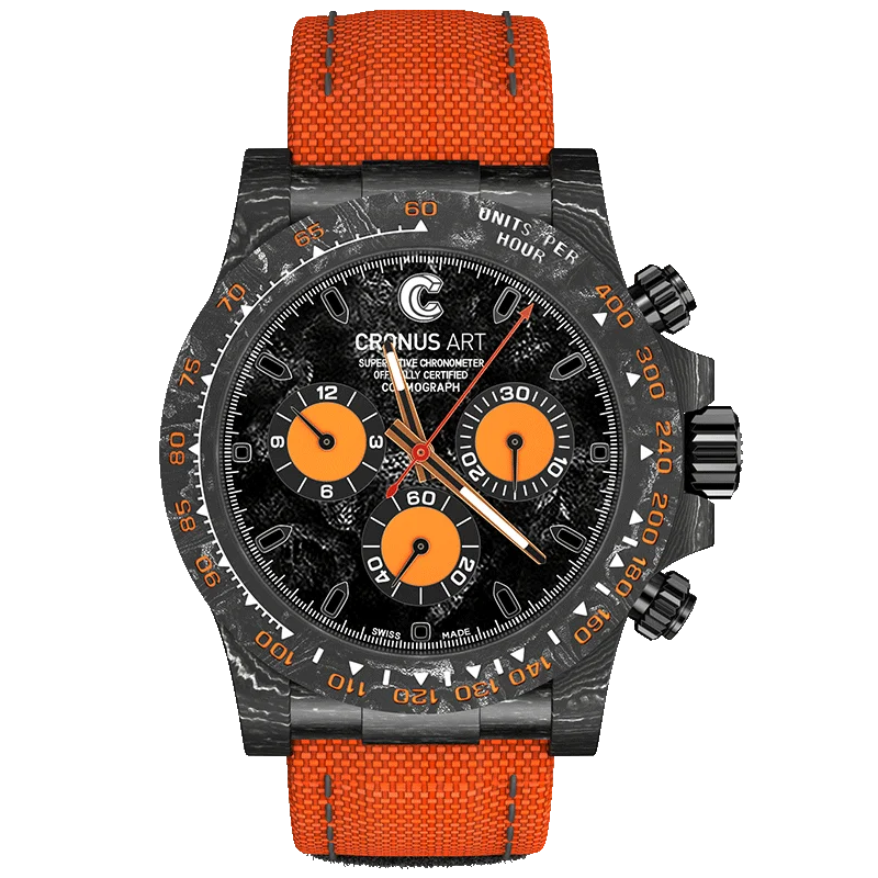Day-tona Limited Edition Graffiti-Style Mechanical Watch-Carbon Fiber Case 40mm Sapphire Crystal Glass Pointer Hangzhou 20mm