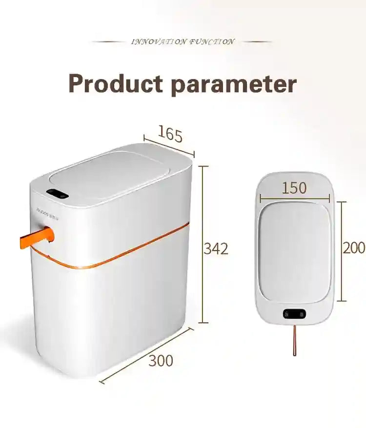 Tidesmit 12L Automatic Motion Sensor Trash Can - Waterproof Smart Bin Tidesmit