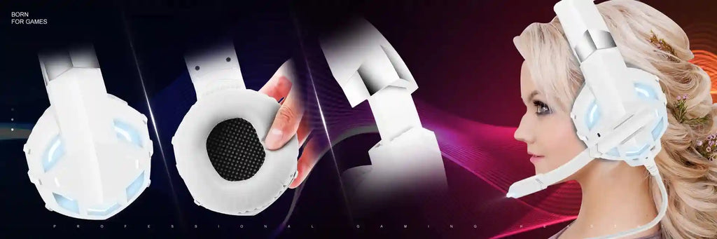 Wired Gaming Headphones with Mic - Over-Ear Noise-Cancelling Headset Tidesmit