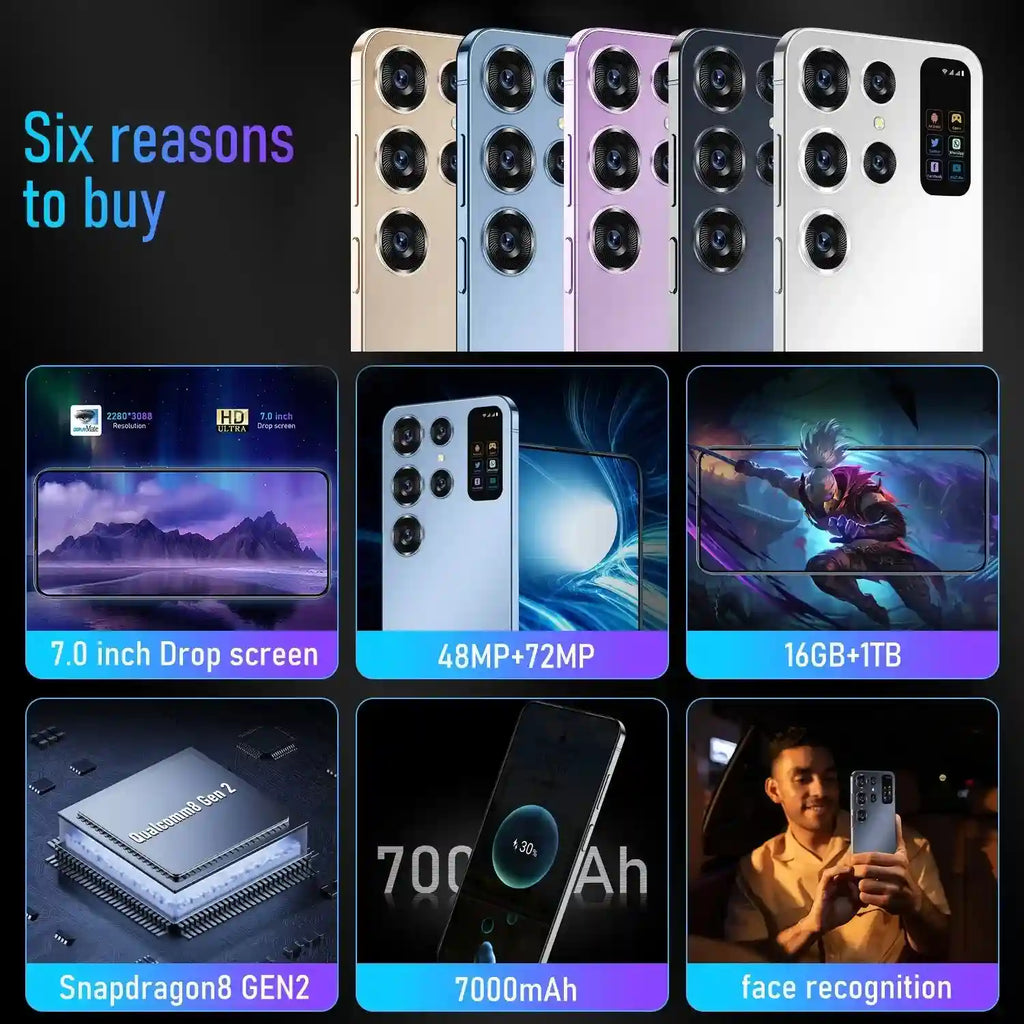 Unlocked S24 Ultra 5G Smartphone | 16GB RAM 1TB Storage - Tidesmit Tidesmit