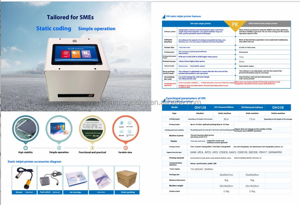 Flat Surface Sublimation Inkjet Printer Portable Model