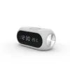 15W Wireless Charger Alarm Clock with Fast Charging LED Display Universal White Tidesmit