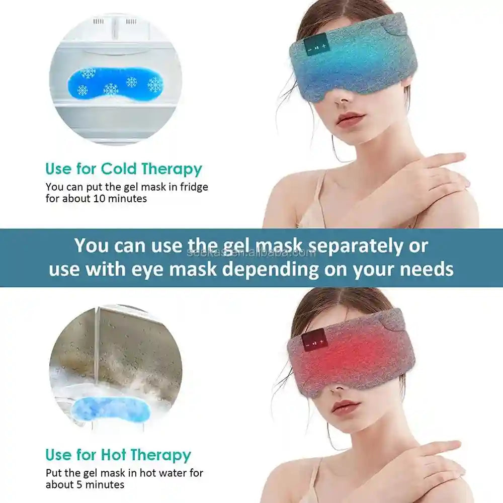 Bluetooth Sleep Mask SK-29 - Wireless Headphones for Side Sleepers Tidesmit