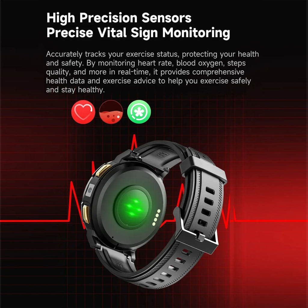 4G Smartwatch N7 Pro with AMOLED Screen, GPS and Fitness Tracker - Black My Store