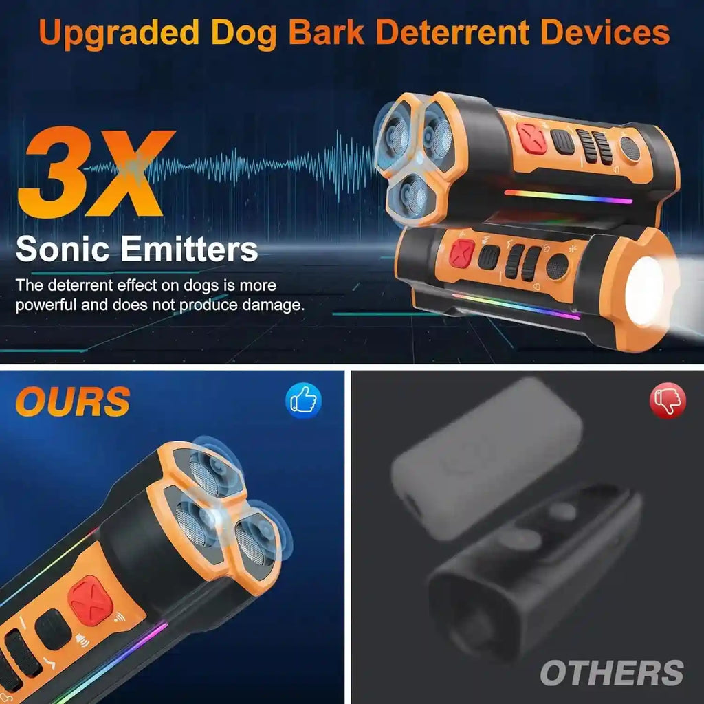 Tidesmit Ultrasonic Dog Bark Deterrent - Smart WiFi Orange Device UB122 Tidesmit