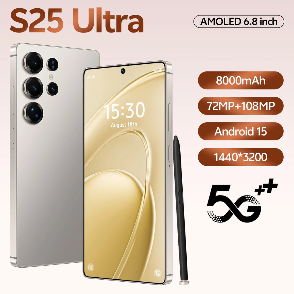 Tidesmit 5G Android 15 Smartphone, 1TB Storage, 16GB RAM - Dual SIM Tidesmit
