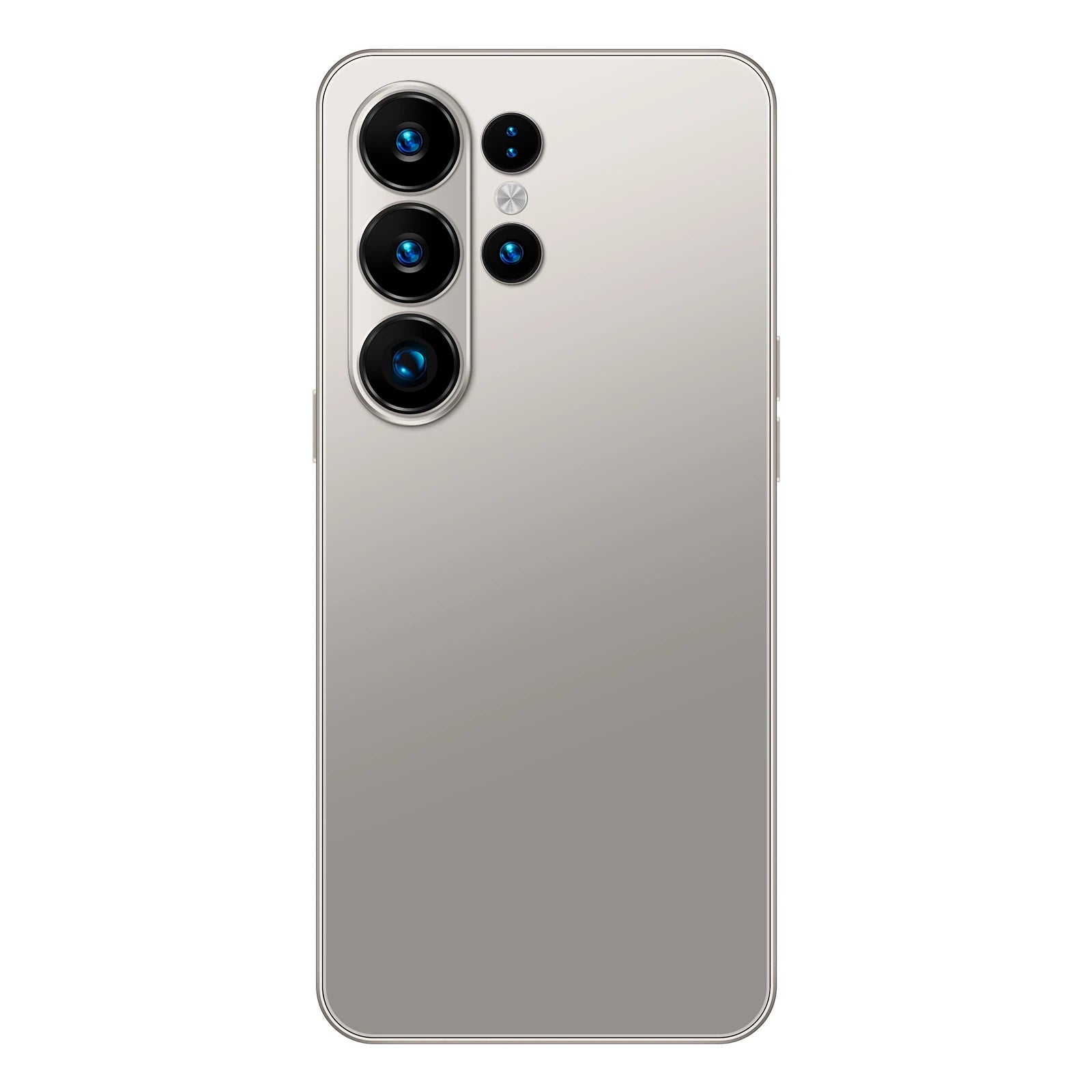 Close-up of S26 Ultra 5G metallic frame showing precision buttons, charging port, and sleek matte finish design.