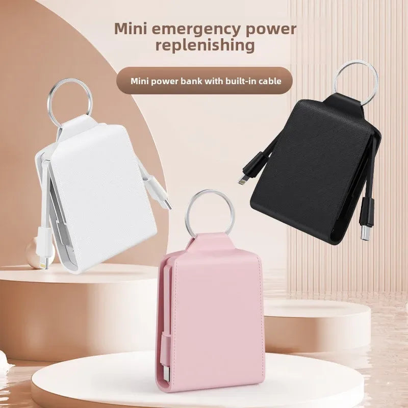 Portable Keychain Power Bank 2000mAh - Fast Charging USB-C Travel Battery Tidesmit
