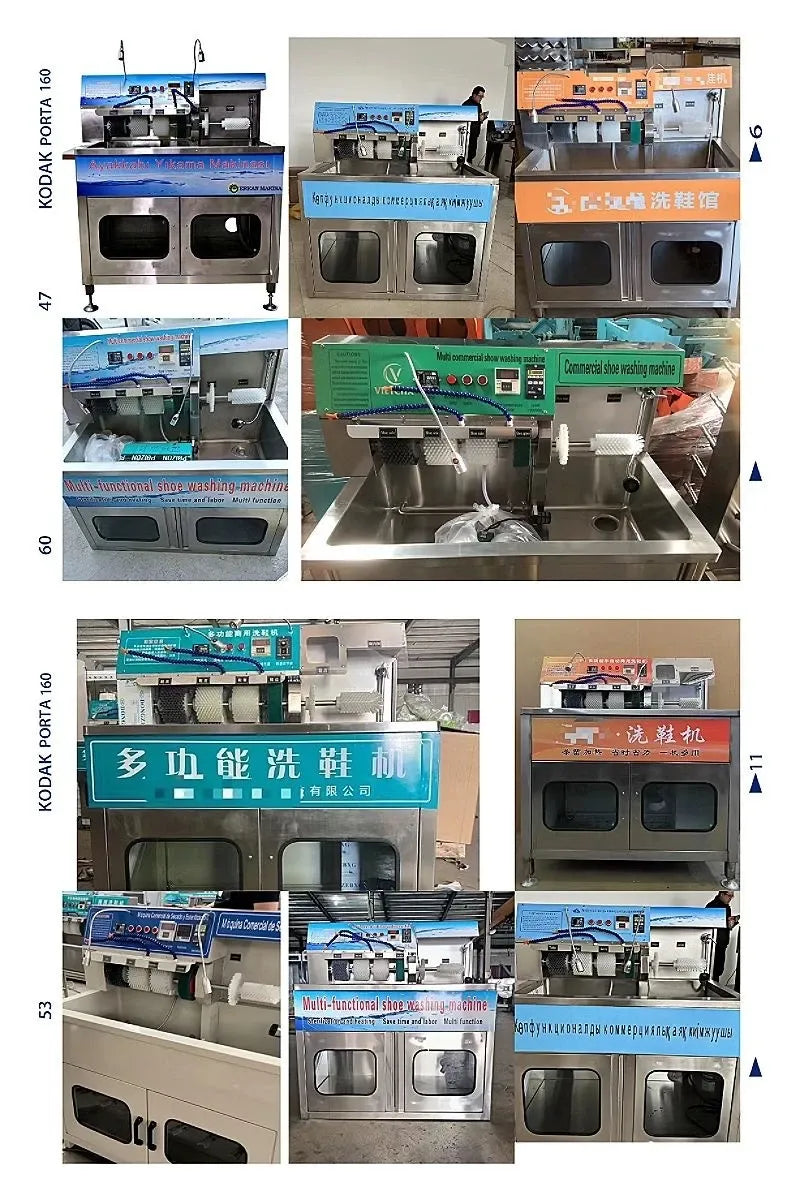 Professional Electric All-in-One Shoe Washing Drying Machine Self-Cleaning for Commercial Use Stainless Steel Material Factory