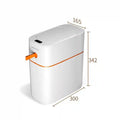 Tidesmit 12L Automatic Motion Sensor Trash Can - Waterproof Smart Bin White Tidesmit