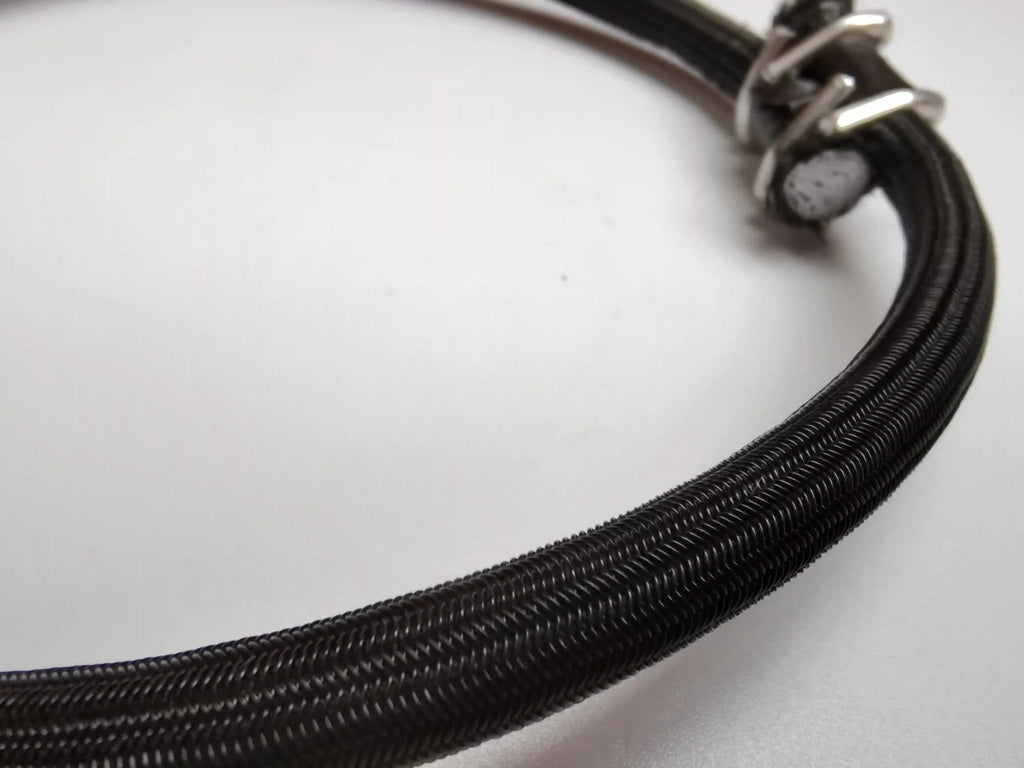 Fitness Trampoline Elastic Cords 46cm - Black Natural Rubber Set Tidesmit