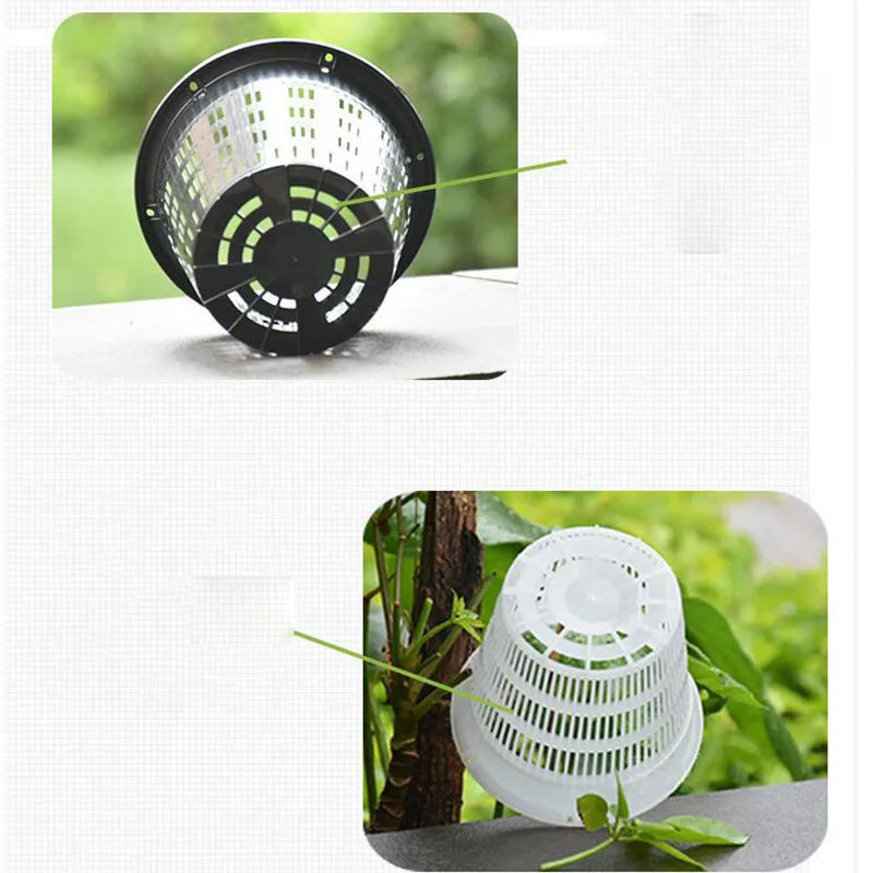 Mesh grow Pot Net Cup plastic Basket Orchid Plant Flowers Planting Nursery Pots Breathable Hydroponic Greenhouse Garden Tools