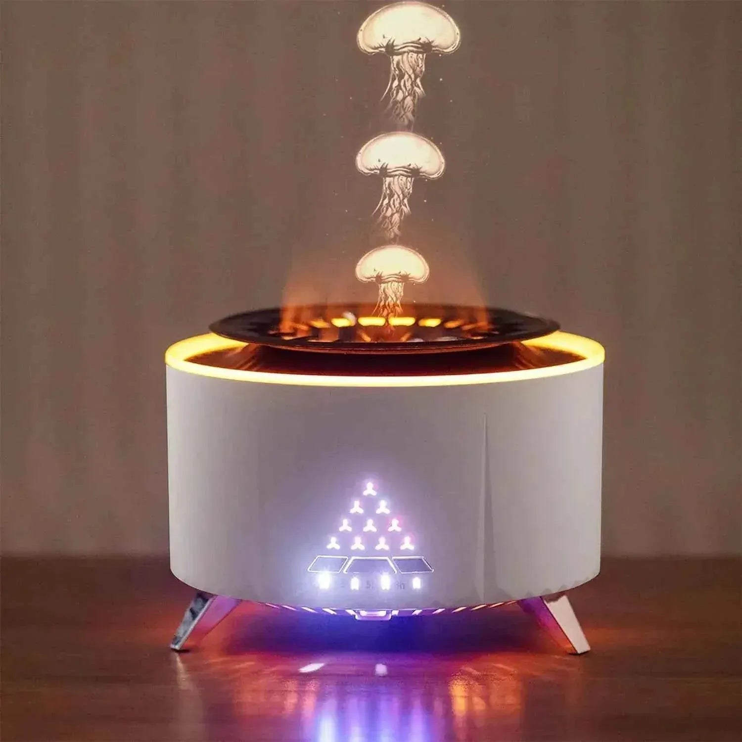 Jellyfish Aromatherapy Humidifier with Bluetooth Speaker, Wood Grain Finish My Store