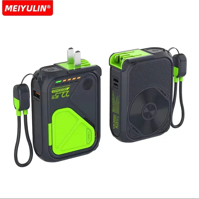Tidesmit Magnetic Power Bank 10000mAh PD Fast Charging Portable Charger 10000mAh black Tidesmit