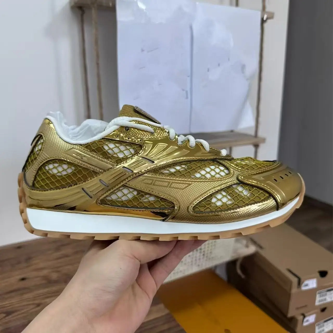 Luxury Designer Brand Men's Sneakers Original box High-Quality Fashionable Comfortable Solid Color Genuine Leather