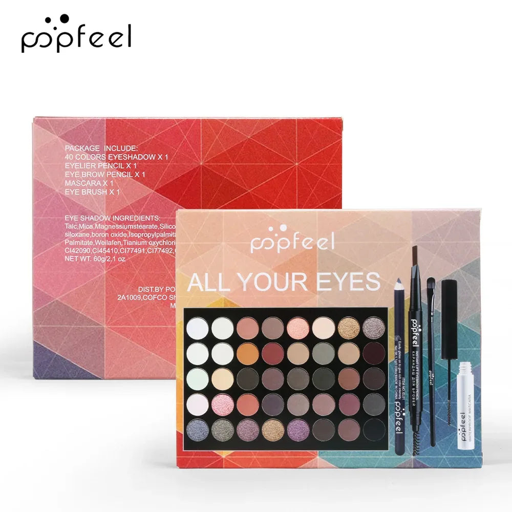 Professional Makeup Kit – All-in-One Salon-Quality Eyeshadow & Lipstick Set Professional Makeup Kits SET001A Tidesmit